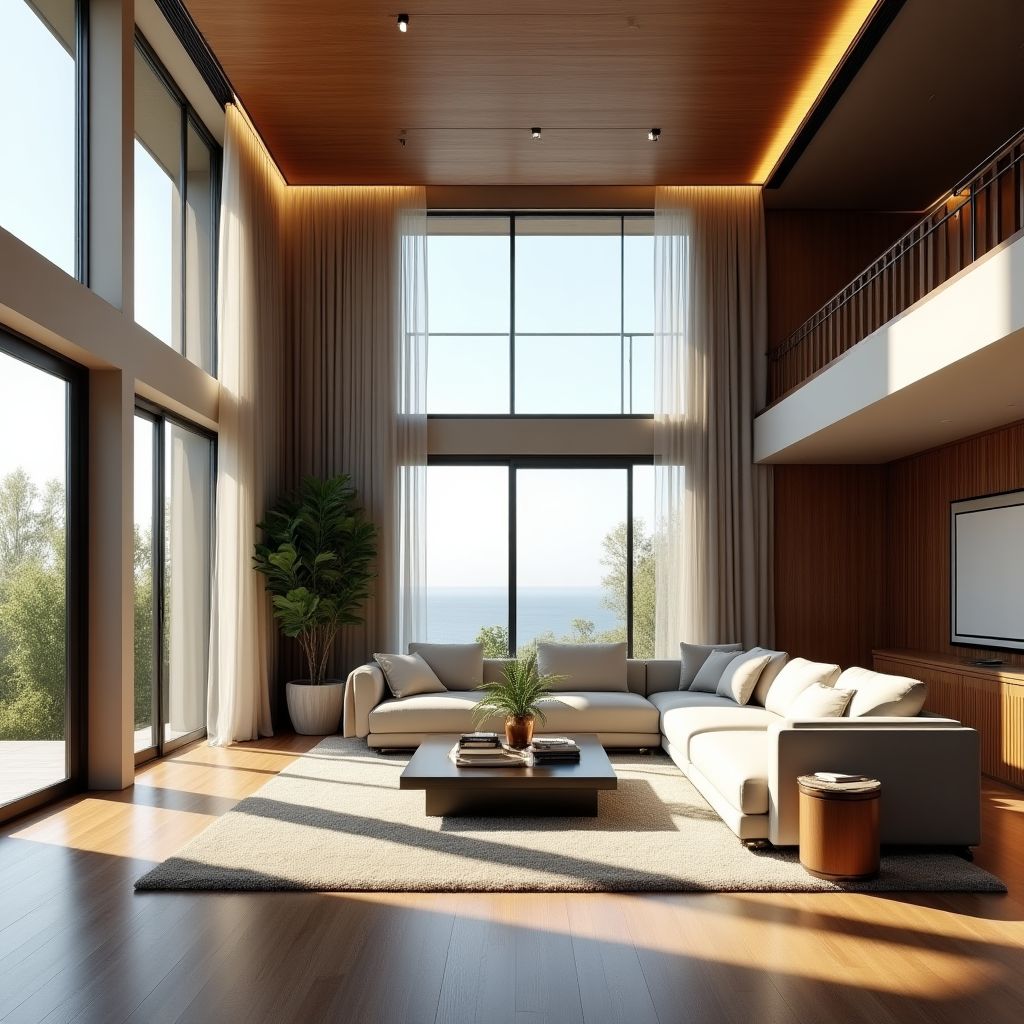 Intérieur luxueux d'une maison premium
